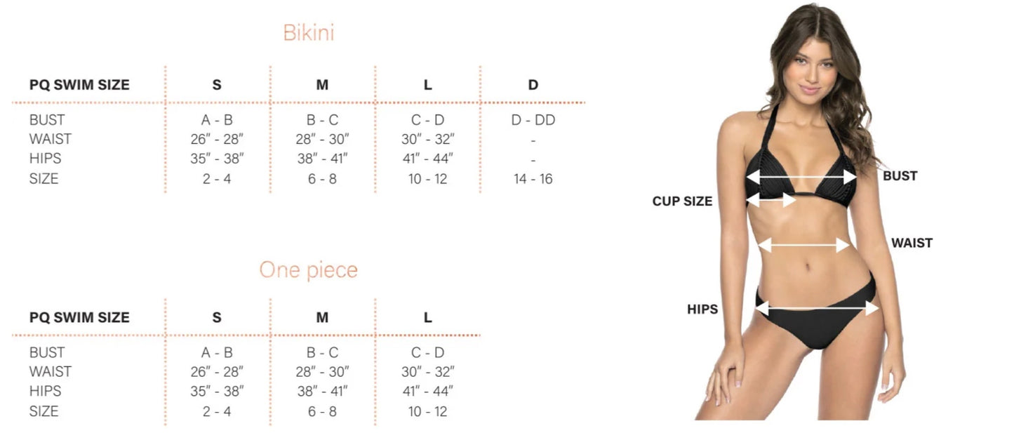 PQ Swim- PRODUCTION SAMPLE- Crochet Trim Bikini Top