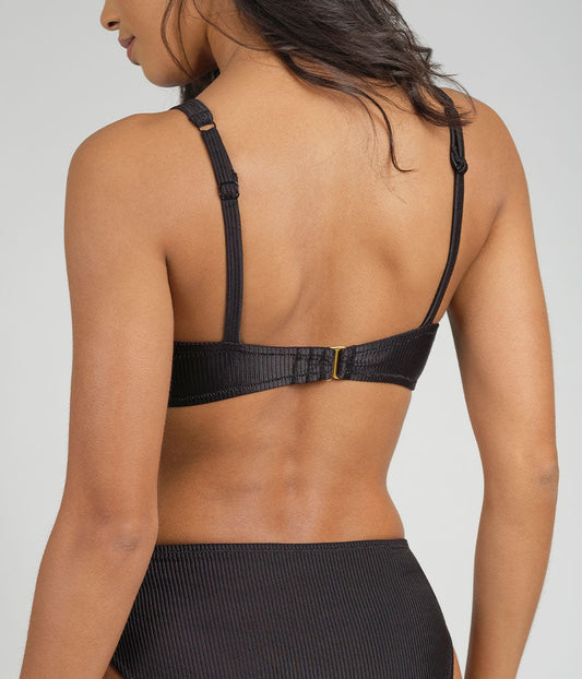Lively- The Swim Ribbed Plunge Bralette