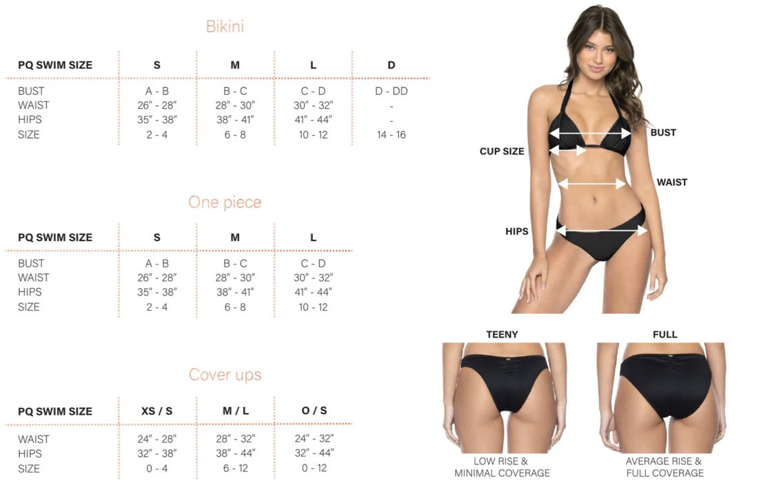 PQ Swim- REVERSIBLE Tie Bikini Bottom