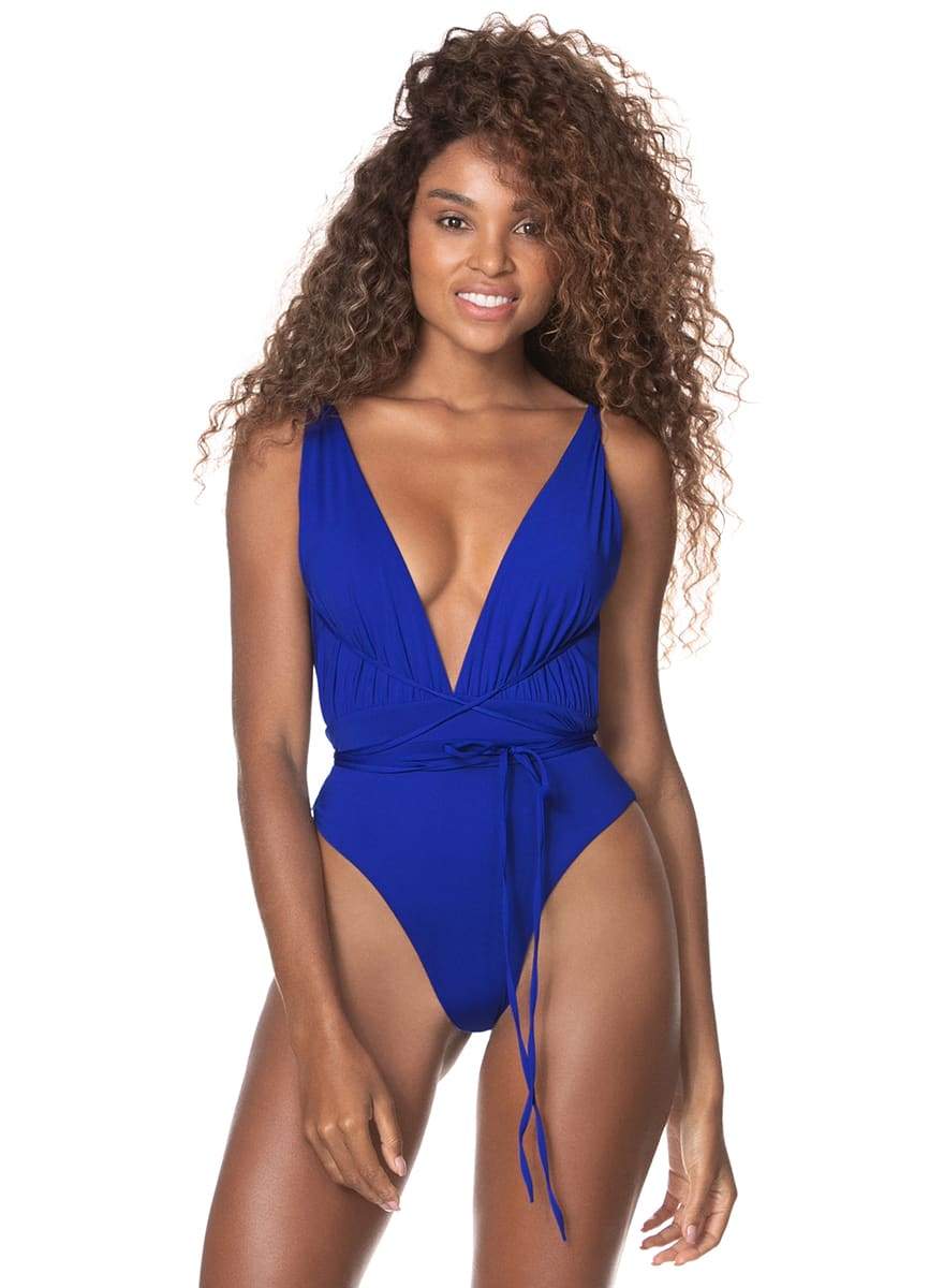 Maaji- Azure Blue Safari REVERSIBLE One Piece