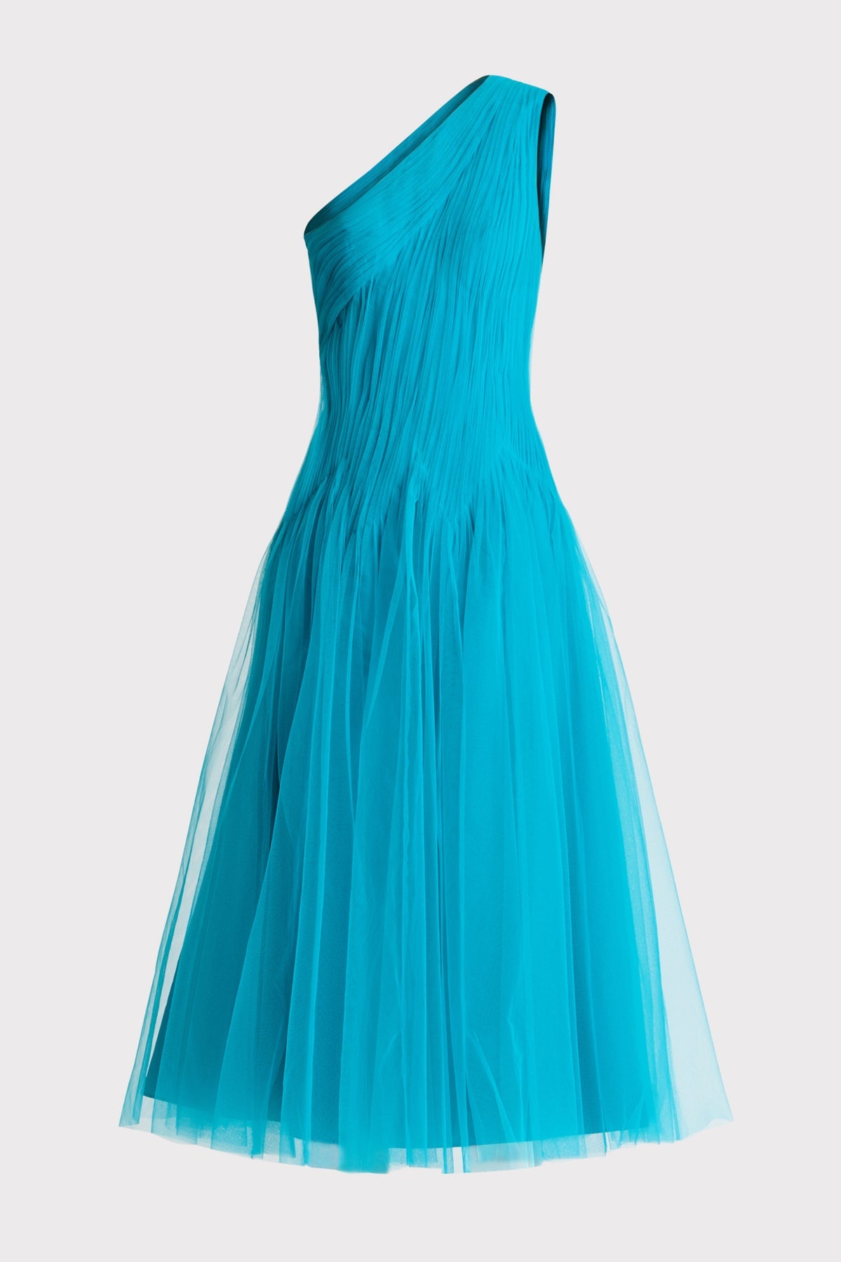 Zac Posen- One Shoulder Midi Tulle Dress