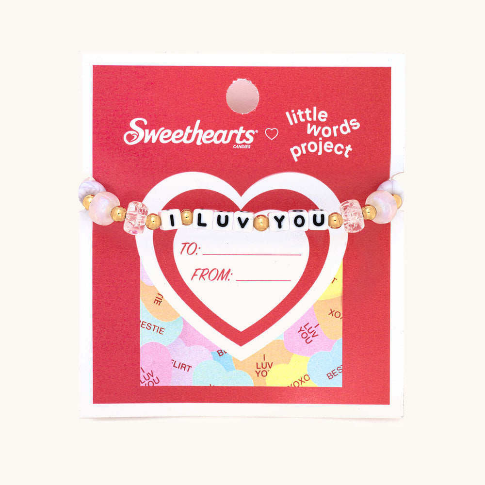 Little Words Project- Sweethearts x LWP Bracelet- I LUV YOU