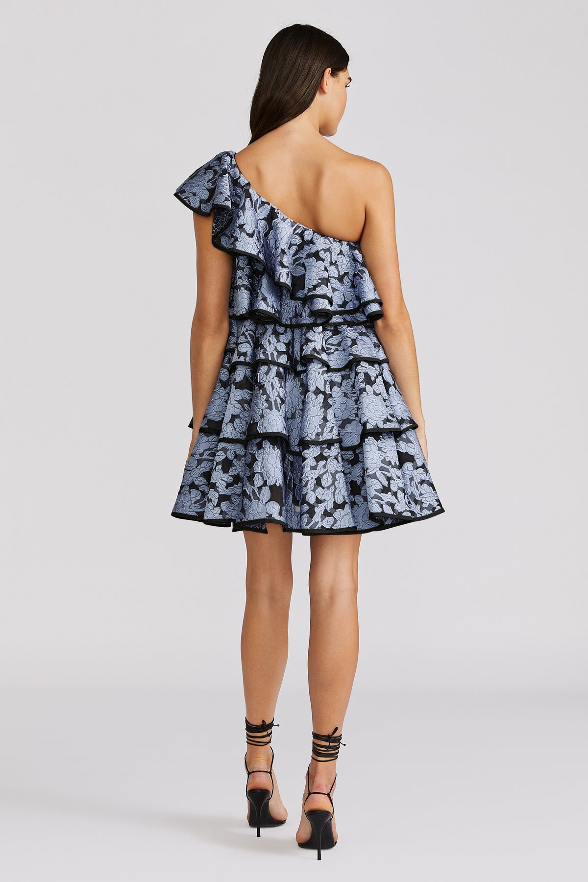 Zac Posen- One Shoulder Ruffle Dress