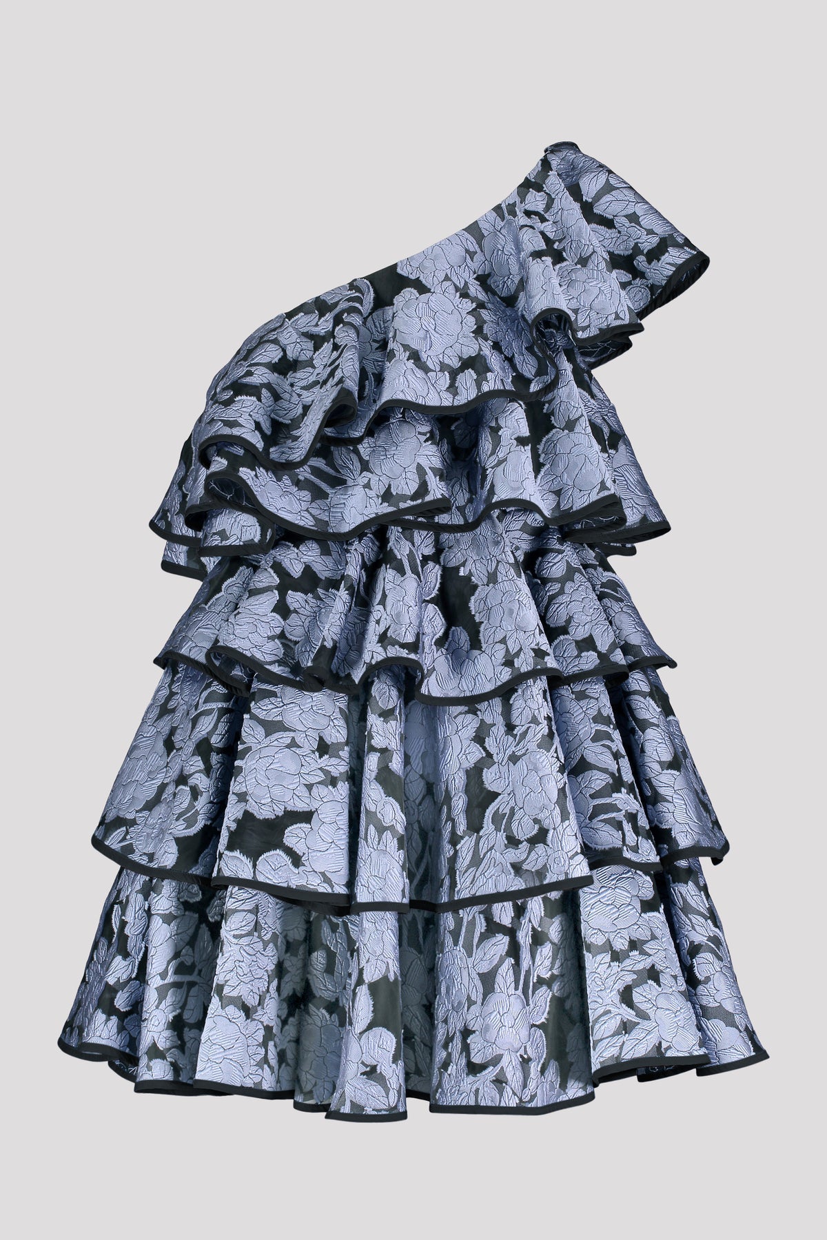 Zac Posen- One Shoulder Ruffle Dress