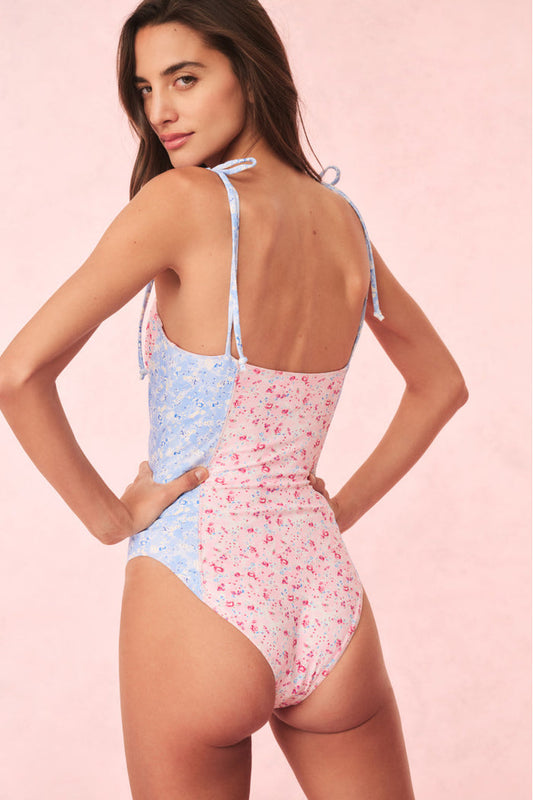 LoveShackFancy- Chamomile Floral One-Piece Suit