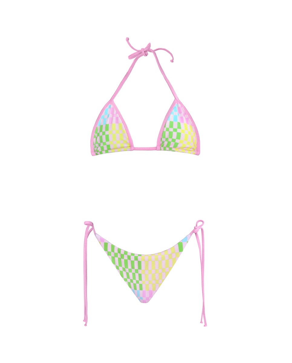 The Mighty Company- The Check Mate REVERSIBLE Bikini Bottom