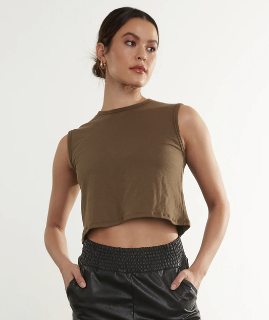 👗 RESORT SALE 👗 Commando- Cloud Cropped Muscle Tank