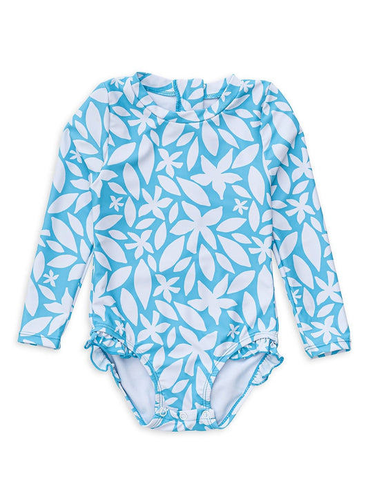 Snapper Rock- Aqua Bloom Long Sleep Surf Suite