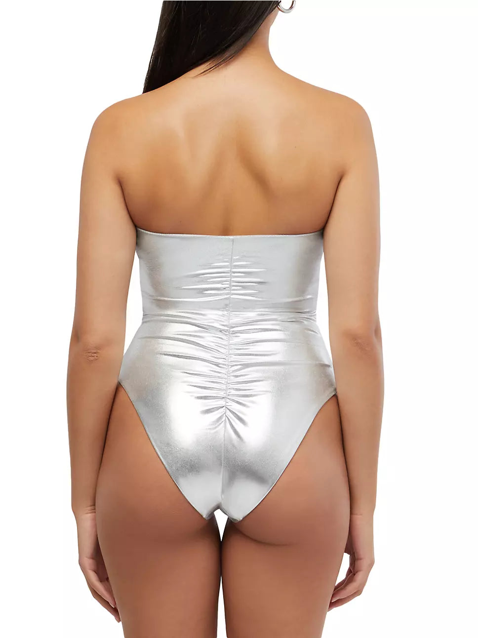 WeWoreWhat- Strapless Ruched One Piece