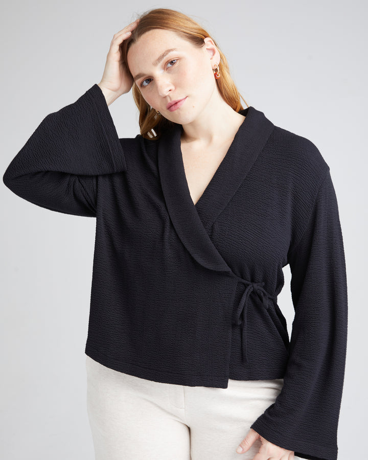 Richer Poorer- Bounce Knit Wrap Top