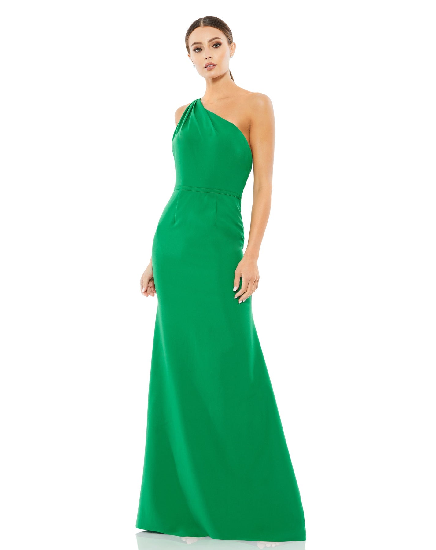 Mac Duggal- One Shoulder Jersey Mermaid/Trumpet Gown