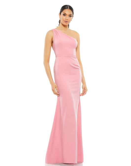 Mac Duggal- One Shoulder Jersey Mermaid/Trumpet Gown