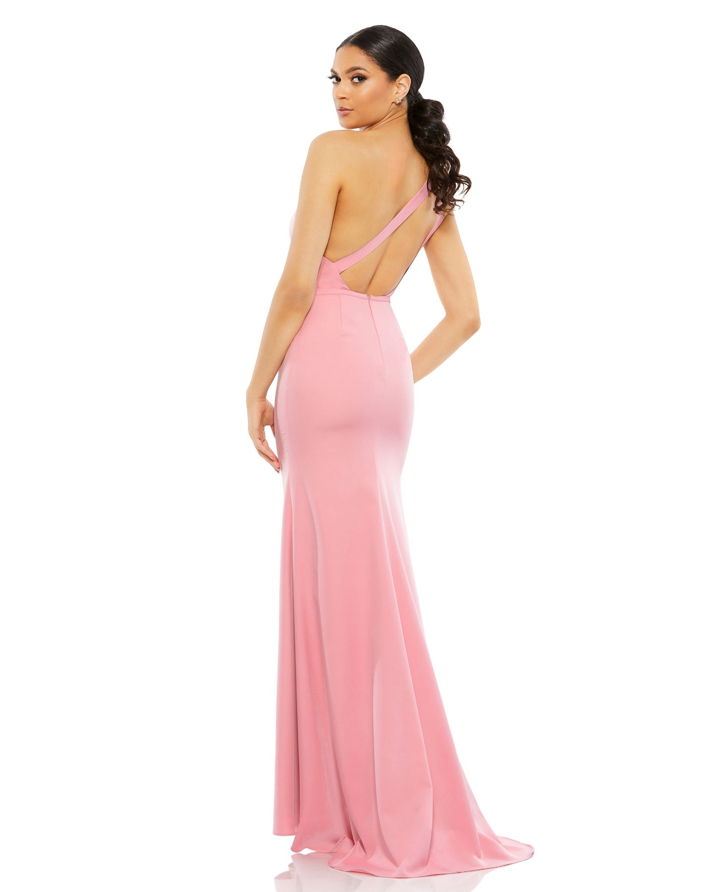 Mac Duggal- One Shoulder Jersey Mermaid/Trumpet Gown