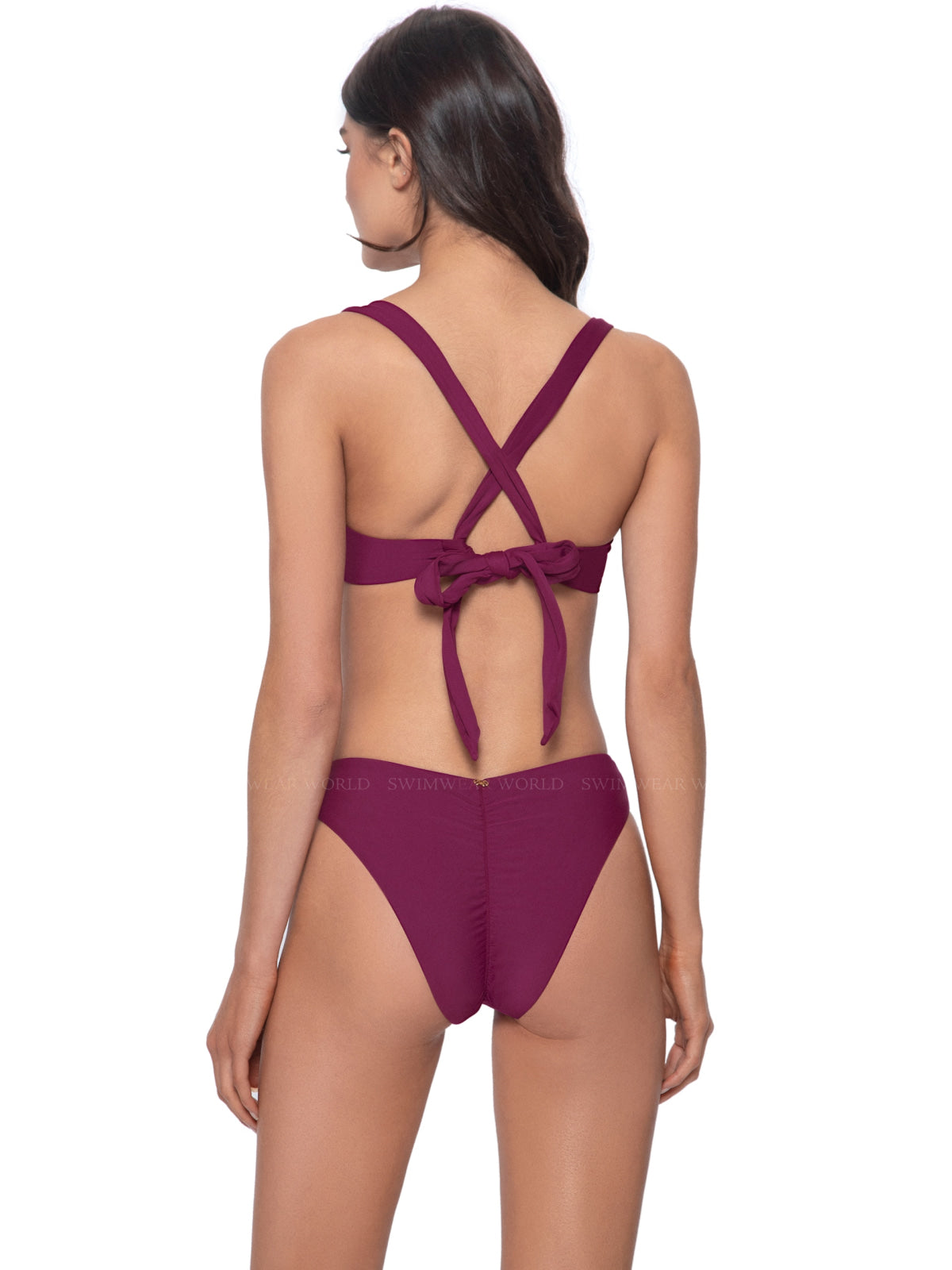 PQ Swim- Basic Ruched Bikini Bottoms