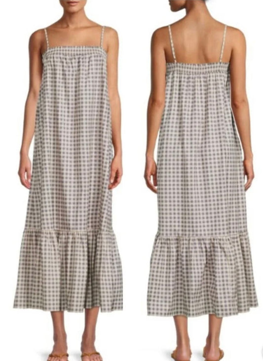 WeWoreWhat- Smocked Gingham Midi Dress