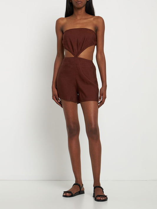 👗 RESORT SALE 👗 WeWoreWhat- Strapless Cutout Romper