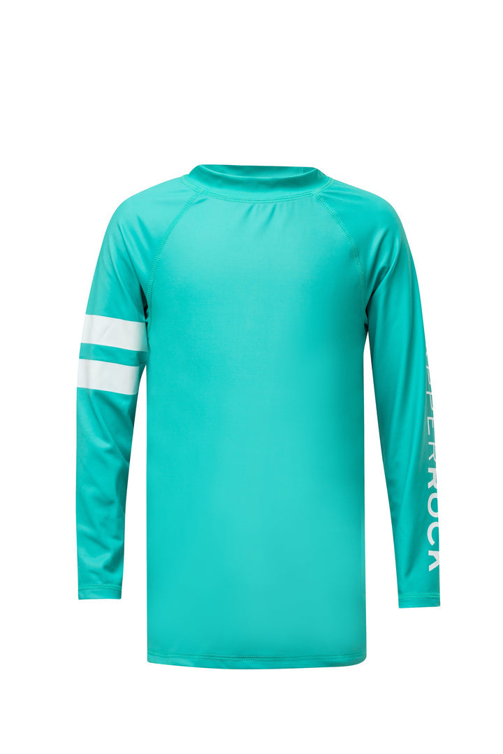 Snapper Rock- Mint Arm Band Long Sleeve Rash Top