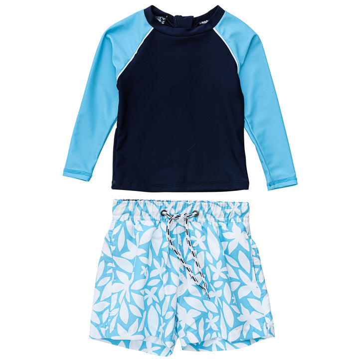 Snapper Rock- Aqua Bloom Baby Long Sleeve Set