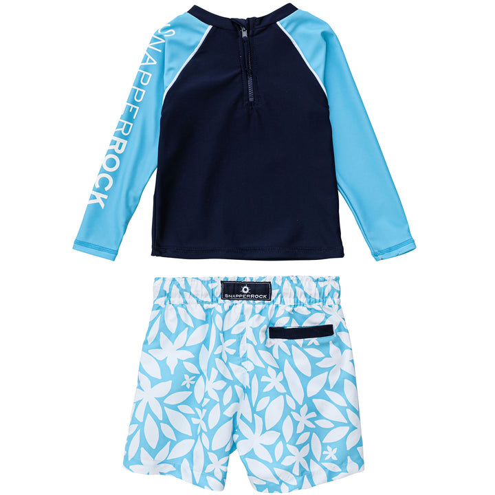 Snapper Rock- Aqua Bloom Baby Long Sleeve Set