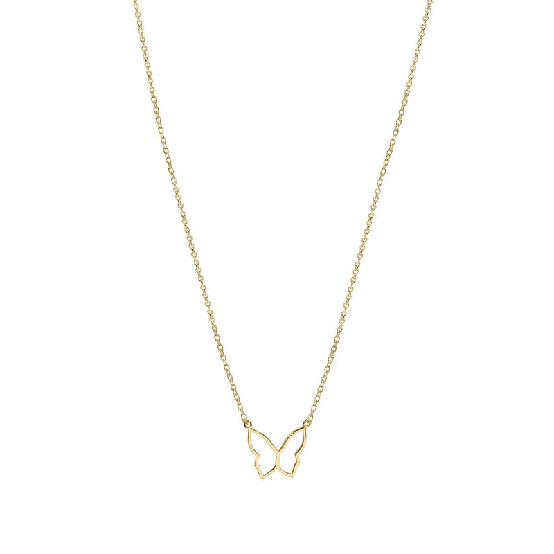 The M Jewelers- The Butterfly Pendant Necklace (Gold)