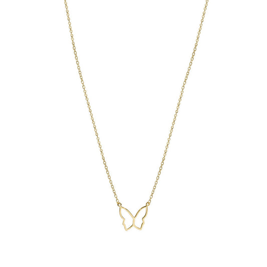 The M Jewelers- The Butterfly Pendant Necklace (Gold)