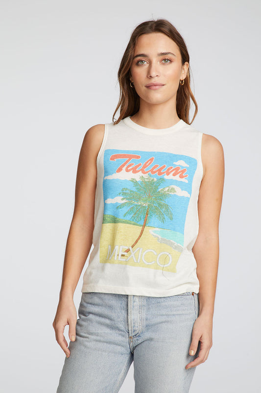 Chaser- Cropped Hi/Lo Tulum Tank