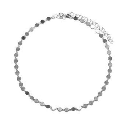 The M Jewelers- The Dainty Circle Choker (Silver)