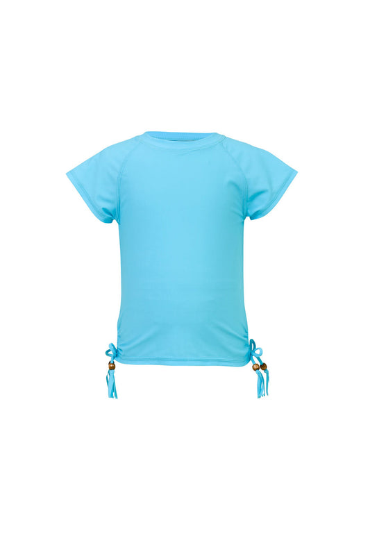 Snapper Rock- Light Blue Short Sleeve Rash Top