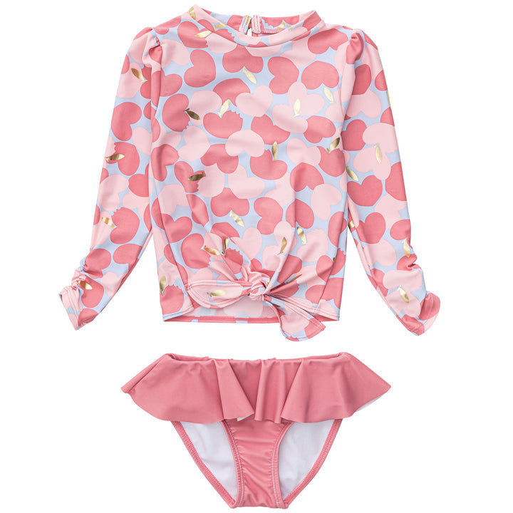 Snapper Rock- Apple Love Long Sleeve Ruffle Set