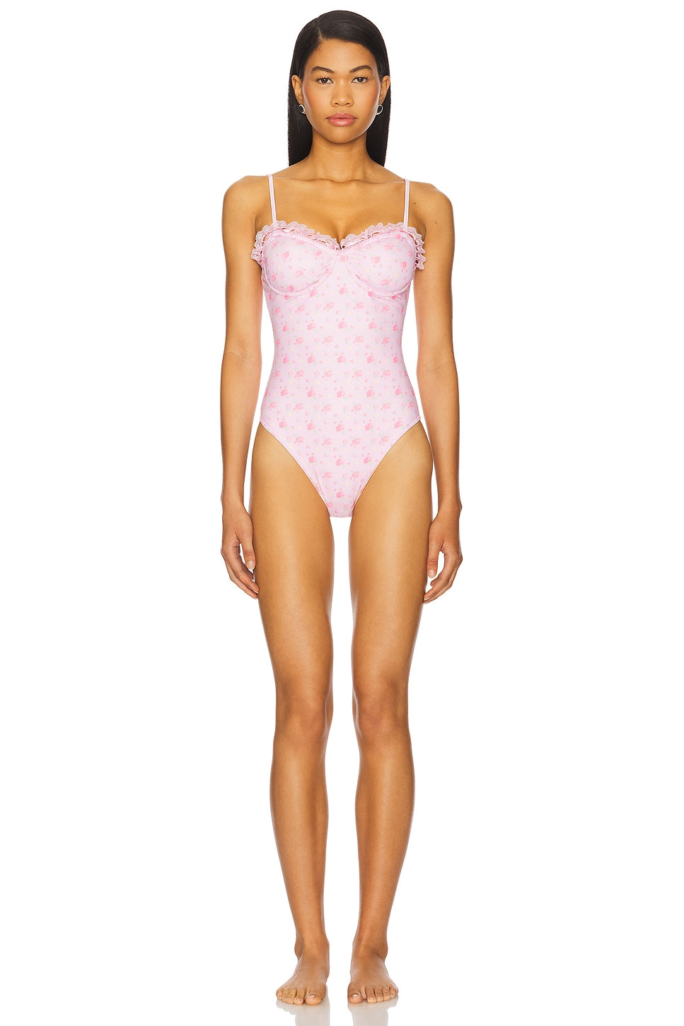 LoveShackFancy- Brooksie Floral One Piece Suit