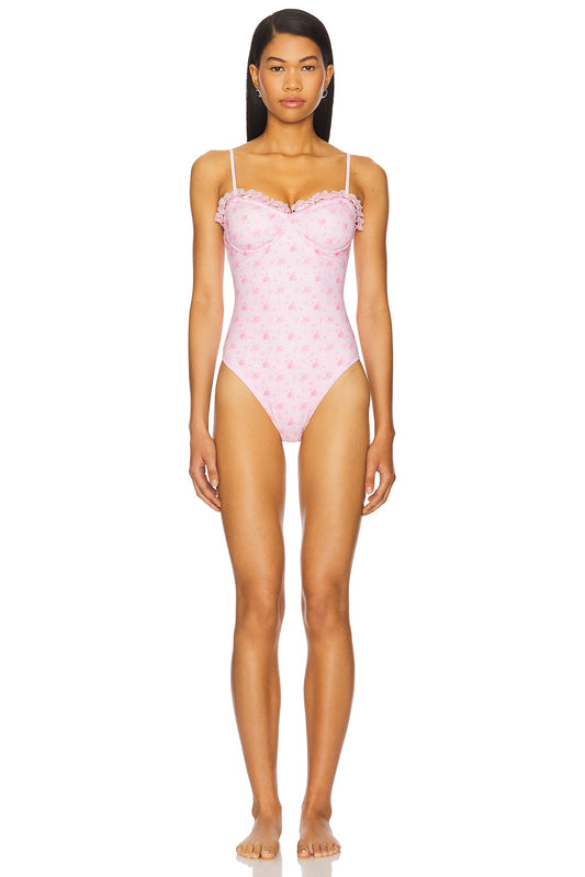 LoveShackFancy- Brooksie Floral One Piece Suit