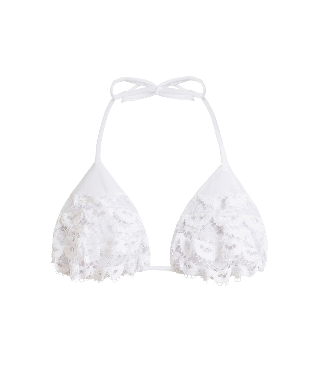 PQ Swim- Water Lily Lace Ruffle Bikini Top