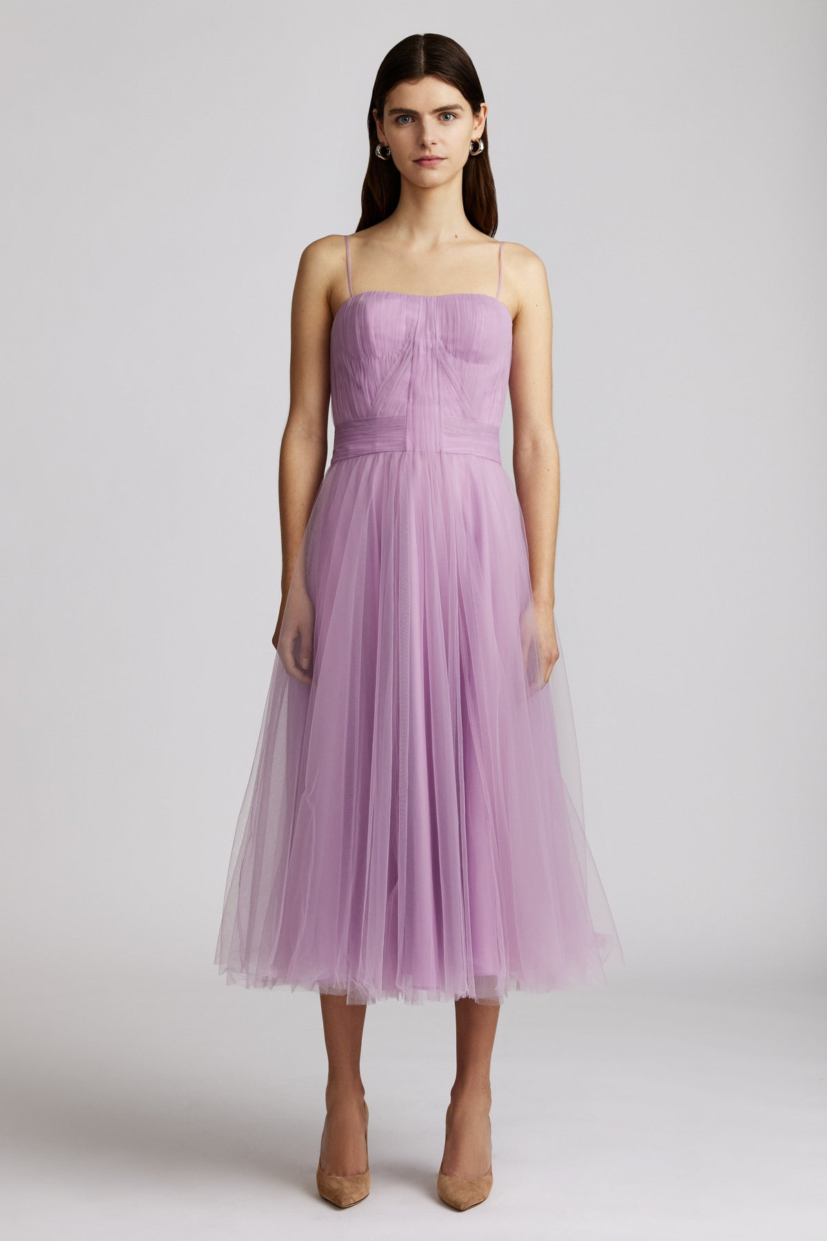 Zac Posen- Pleated Tulle Dress