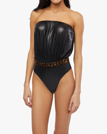 WeWoreWhat- Strapless Billow One Piece