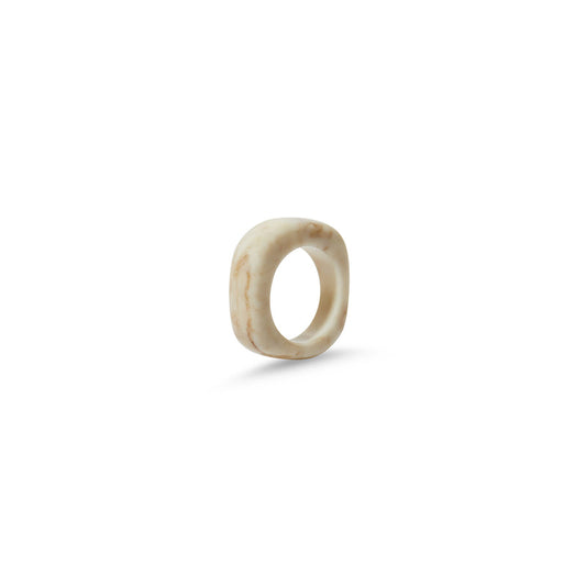 The M Jewelers- The Dallas Resin Ring (White)