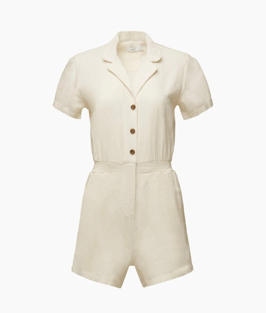 Onia- Camp Collar Linen Playsuit