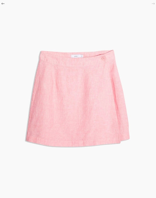 Onia- Linen Mini Wrap Skirt