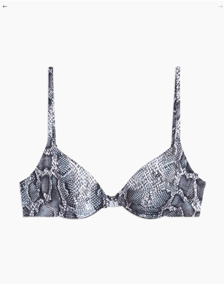 Onia- Liana Foil Snake Bikini Top