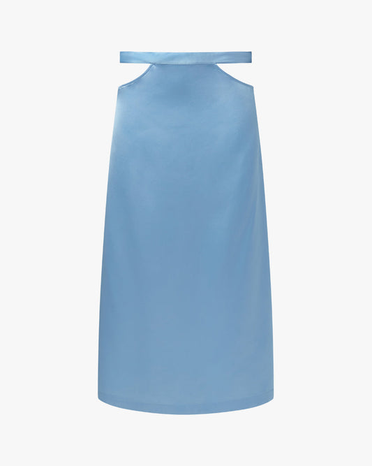 WeWoreWhat- Cut Out Satin Charmeuse Midi Skirt