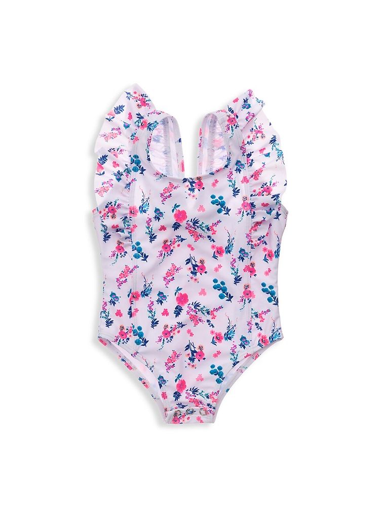 Snapper Rock- Pretty Petals Ruffle Shoulder Suit