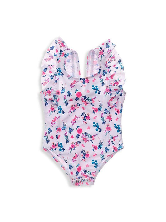 Snapper Rock- Pretty Petals Ruffle Shoulder Suit