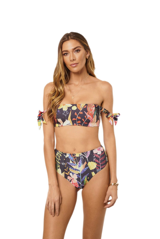 SOAH Swimwear- Mila Floral Bandeau Bikini Top