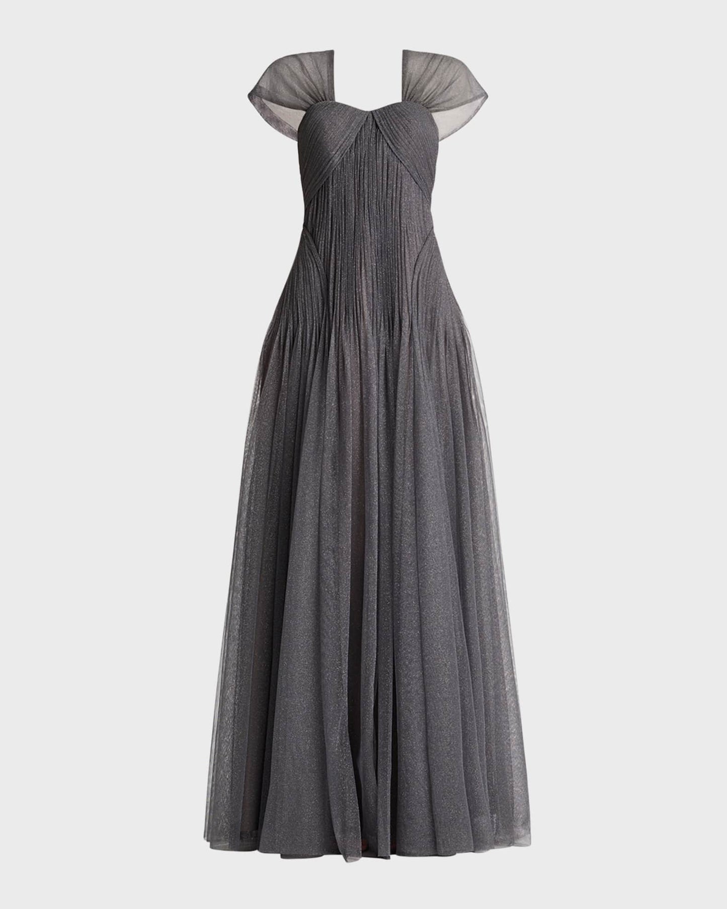 Zac Posen- Removable Cap Sleeve Tulle Gown