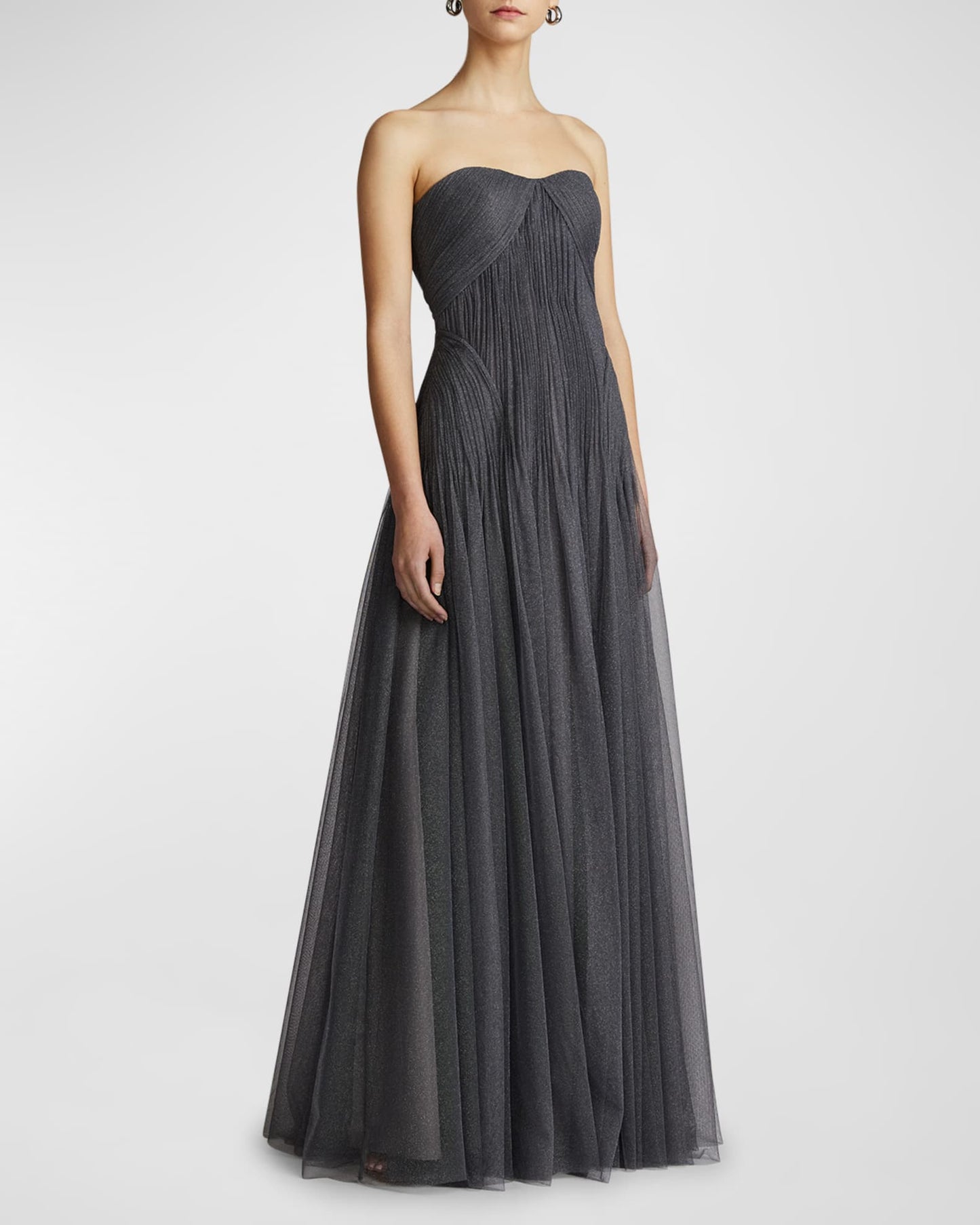 Zac Posen- Removable Cap Sleeve Tulle Gown