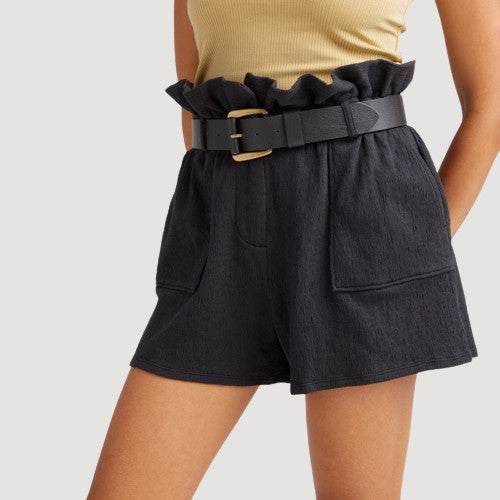 Richer Poorer- Cloud Weave Paperbag Shorts