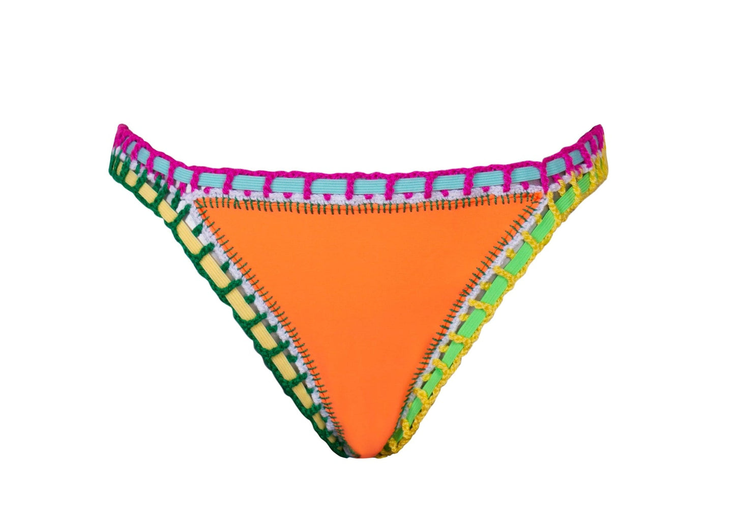 PQ Swim- Crochet Trim Bikini Bottom