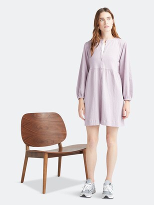 Richer Poorer- Cloud Button Up Dress